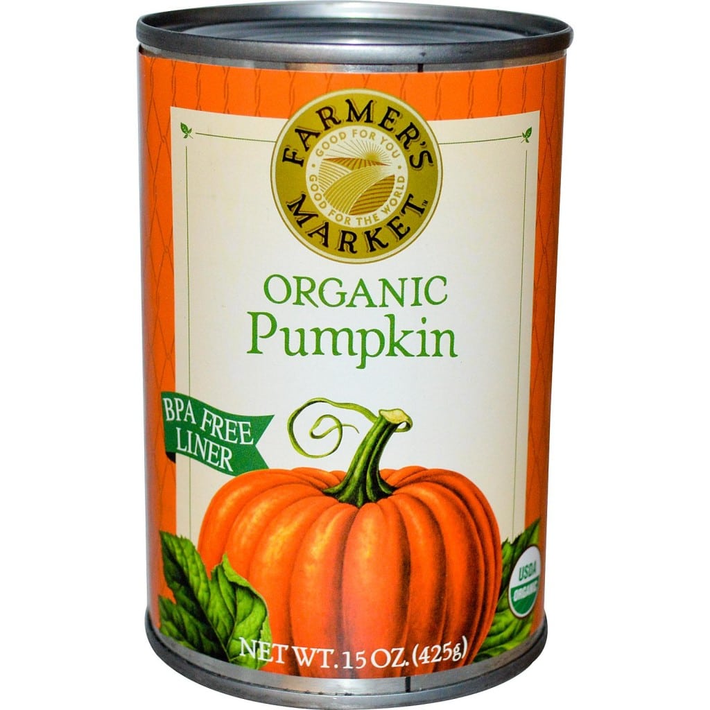organic canned pumpkin pulp pets