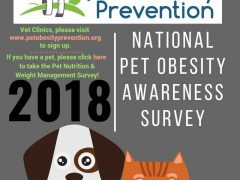 Take the 2018 Pet Obesity Survey, Enter to Win Prizes! 2018 Pet Obesity Survey